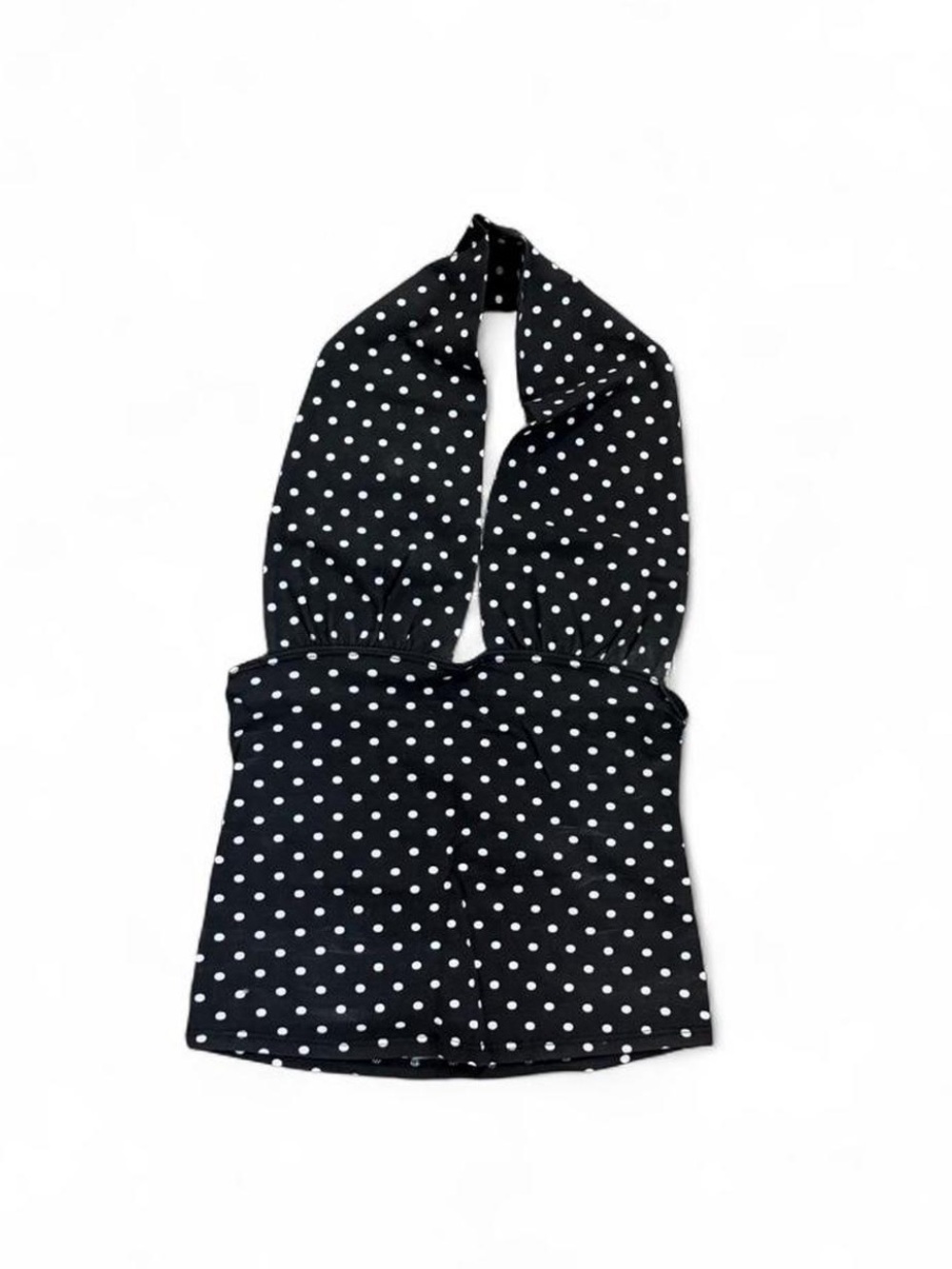 Los Angeles Apparel Black Polka Dot
Halter Top